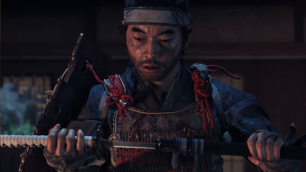 Ghost of Tsushima Jin with sword 