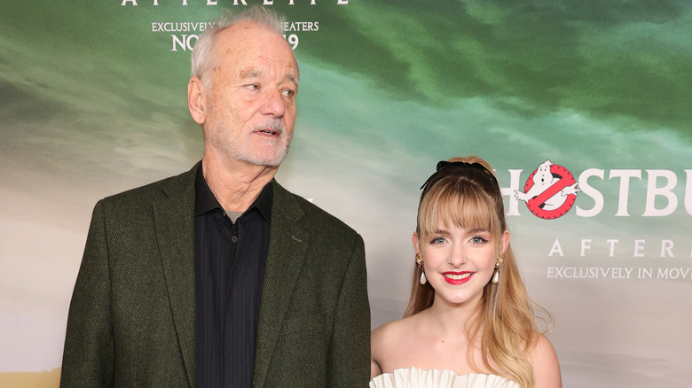 Mckenna Grace and Bill Murray at premiere