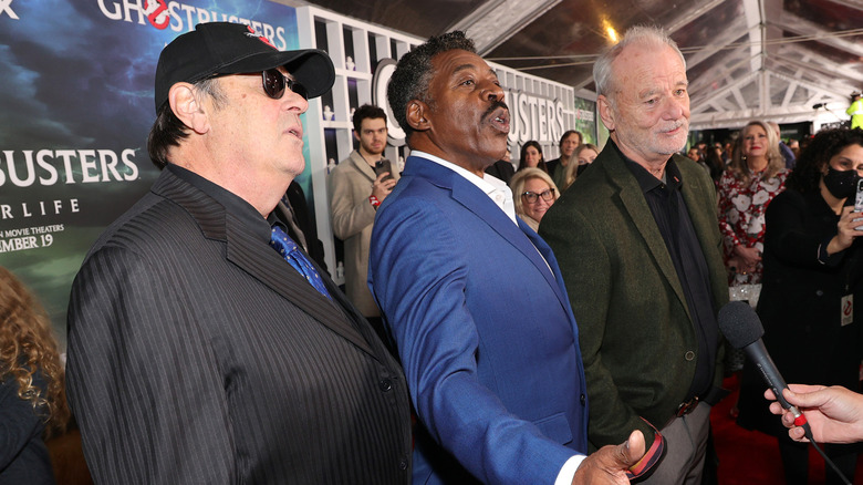 Dan Aykroyd Ernie Hudson and Bill Murray on the red carpet 