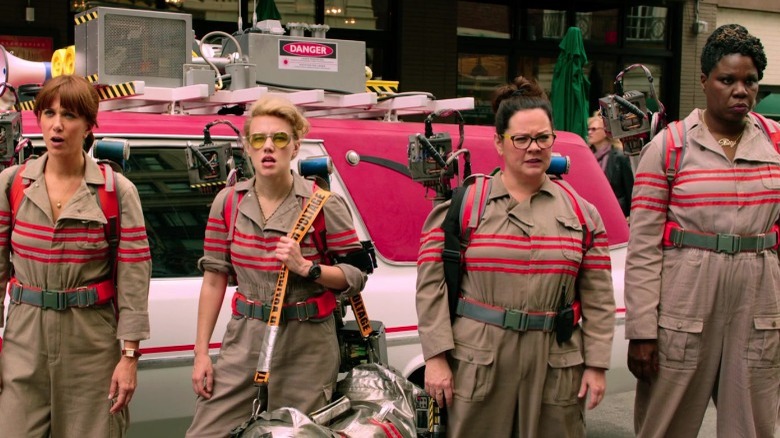 The Ghostbusters prepare for battle