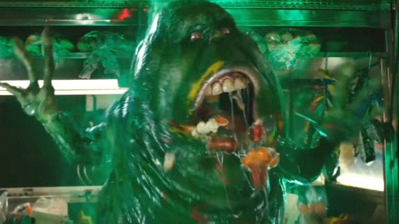 Slimer with mouth open