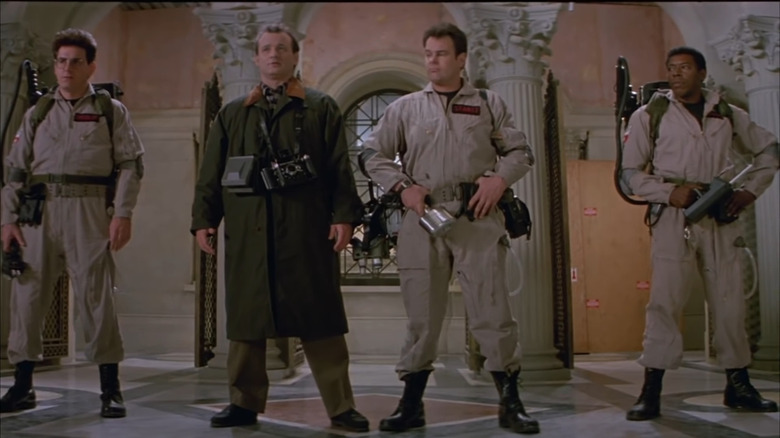 Ghostbusters crew lined up