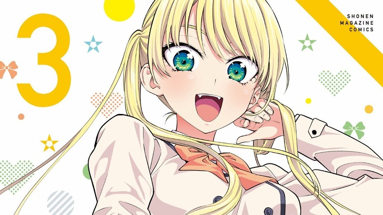 Rika Hoshizaki on the cover of "Girlfriend, Girlfriend" volume 3. 