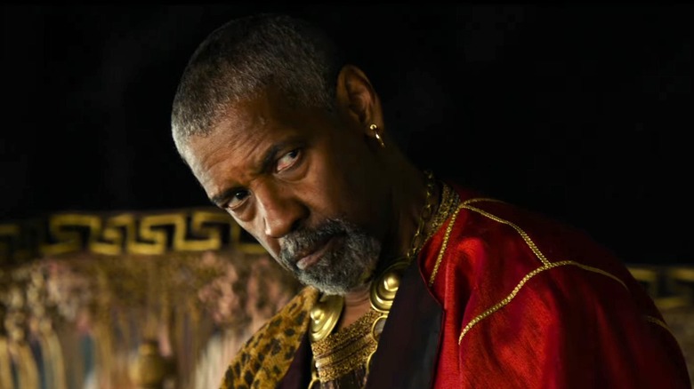 Denzel Washington glaring