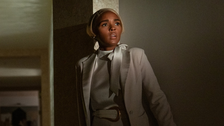 Janelle Monae looking scared