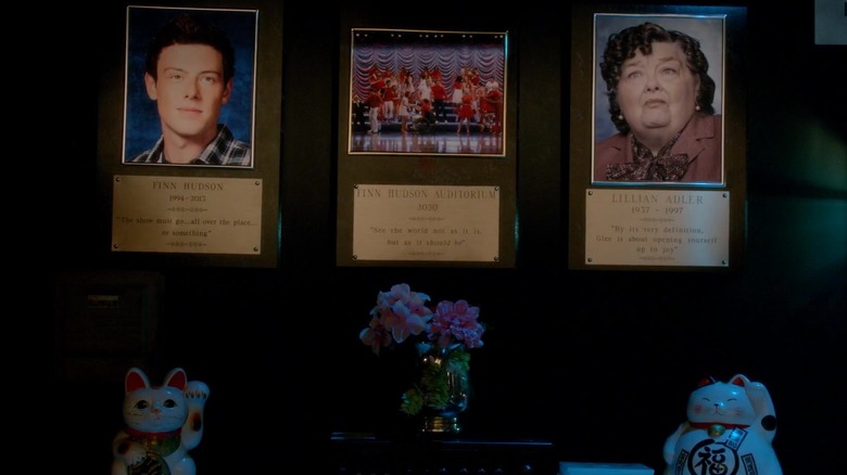 Finn Hudson and Lillian Adler plaques