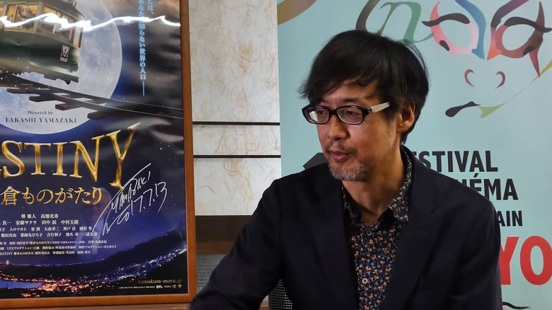 Takashi Yamazaki talking in an interview