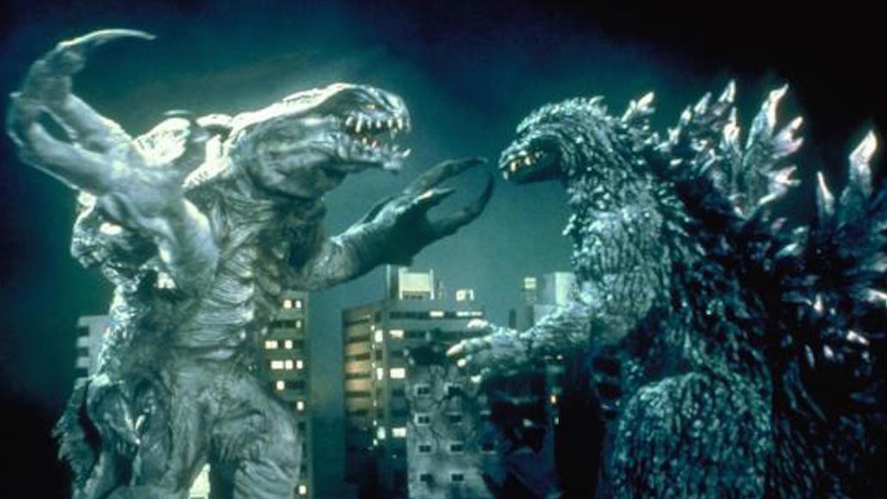 Orga and Godzilla in Godzilla 2000: Millennium