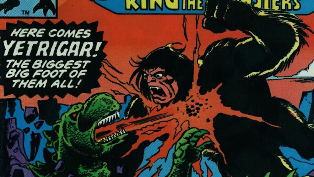 Yetrigar and Godzilla on the cover of Godzilla, King of the Monsters