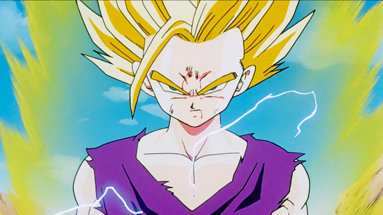 Super Saiyan 2 Gohan smirks