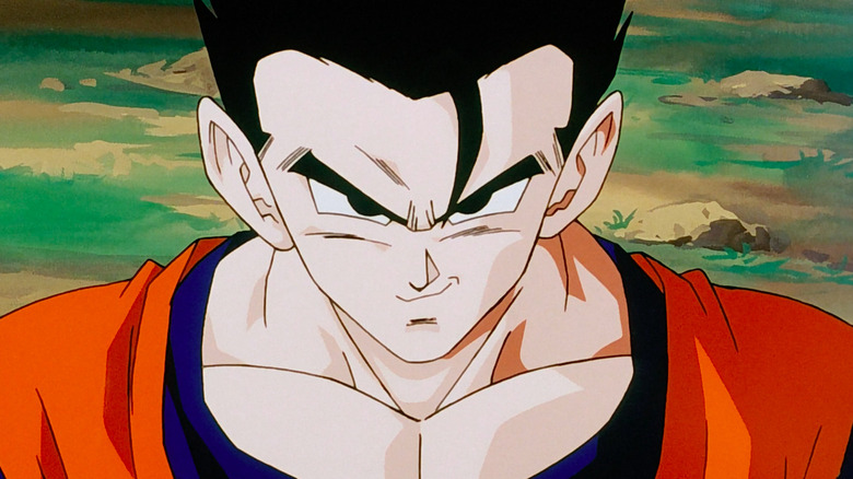 Ultimate Gohan smirks