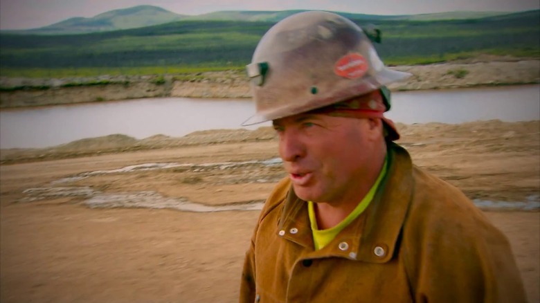 Freddy Dodge wearing a helmet