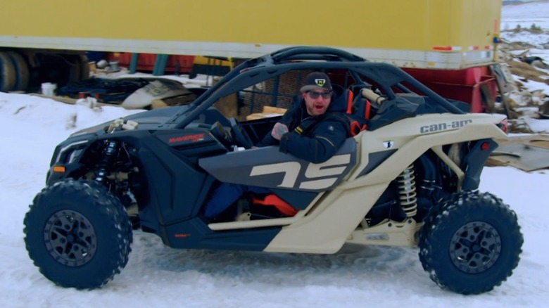 Rick Ness driving a UTV