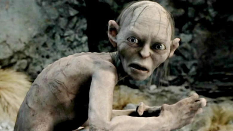 Gollum looks suspicious