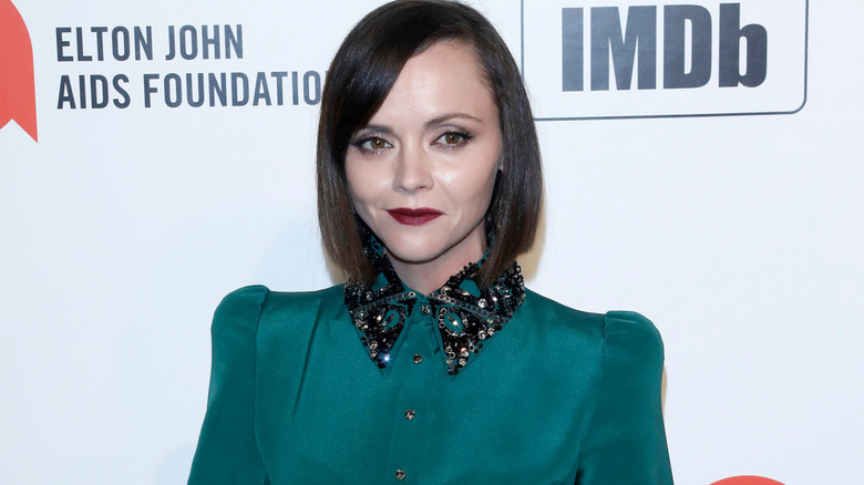 Christina Ricci in green dress