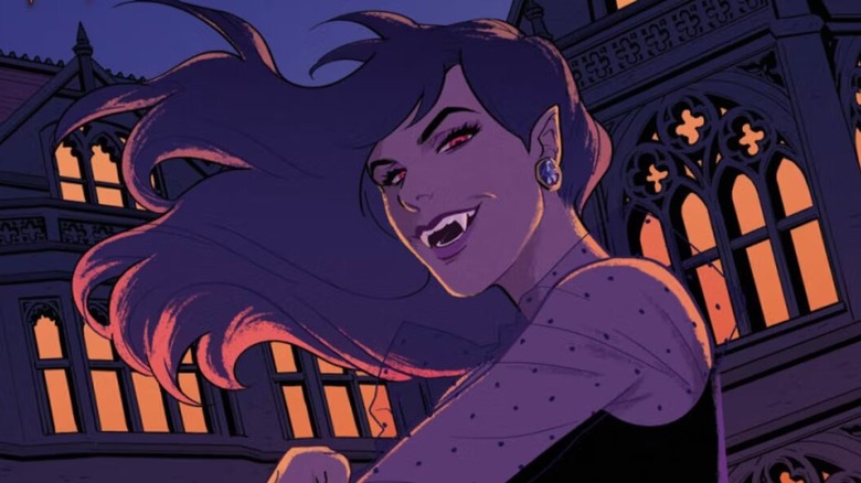 Veronica Lodge showing her fangs