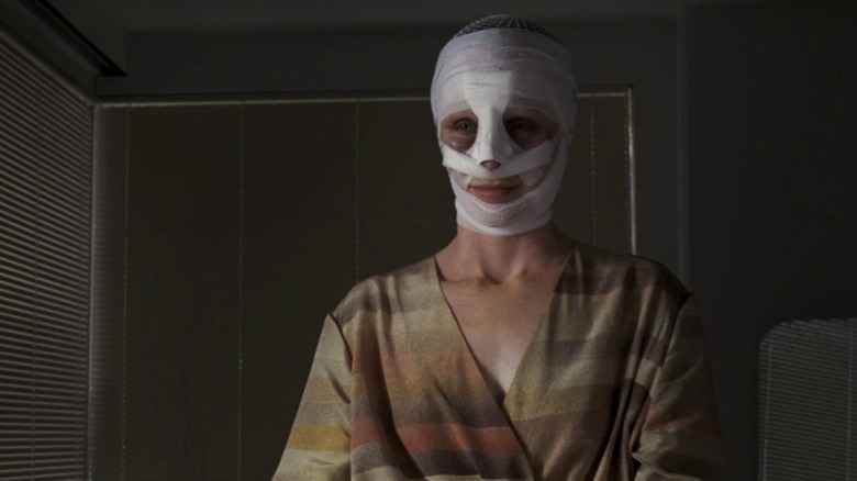 Susanne Wuest bandages covering face Goodnight Mommy