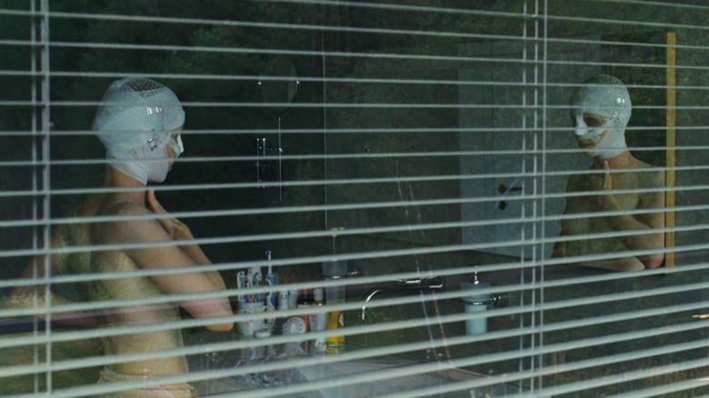 Susanne Wuest bandages looking in mirror Goodnight Mommy