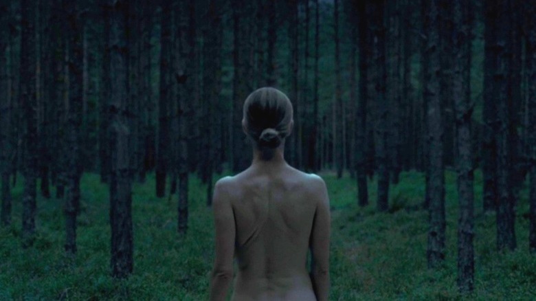 Susanne Wuest nude in forest Goodnight Mommy