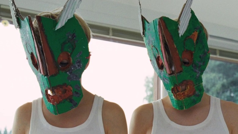 Elias and Lukas wearing masks Goodnight Mommy