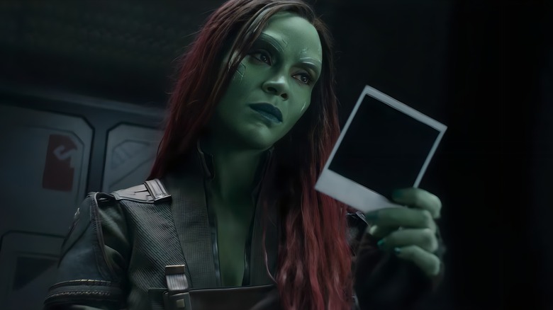 Gamora looking at a picture