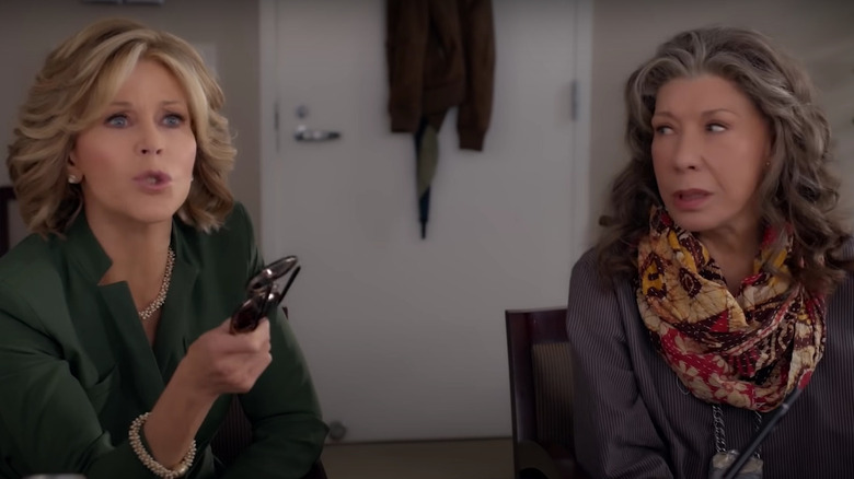 grace and frankie annoyed
