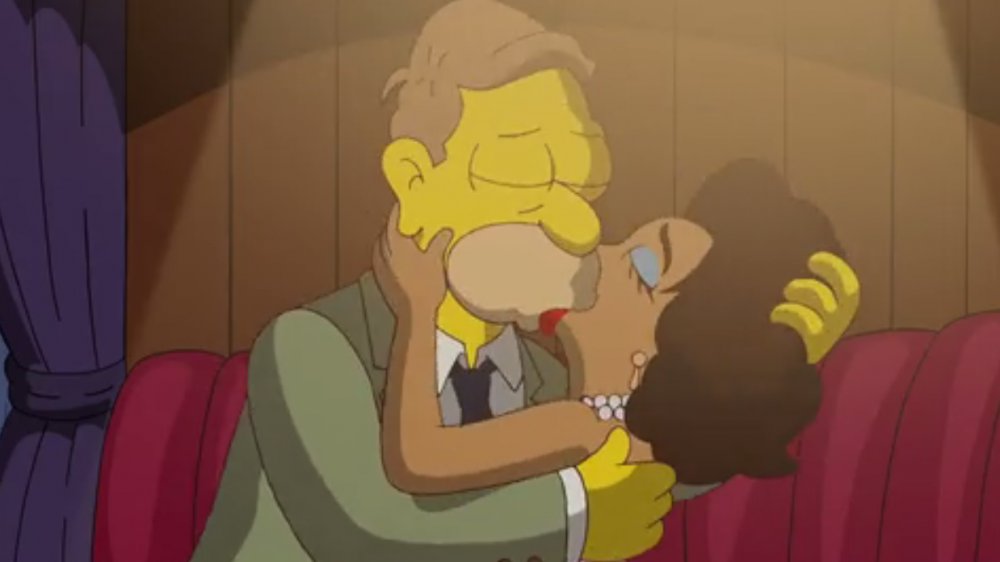 Abe Simpson and Rita LaFleur