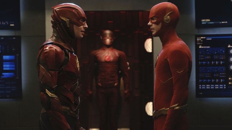 Ezra Miller's Flash meets Grant Gustin's Flash