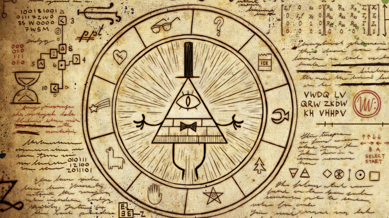 Bill Cipher and a code in the journal