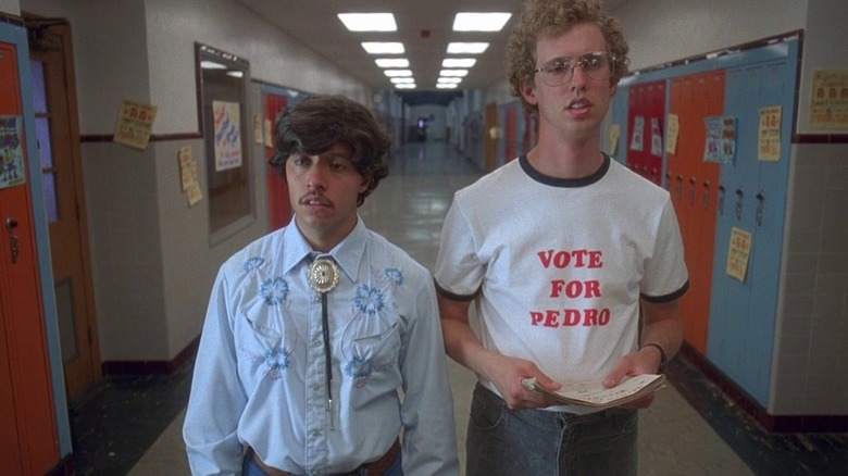 Pedro and Napoleon Dynamite walking