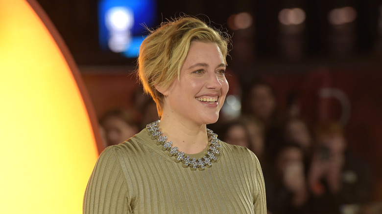 Greta Gerwig smiling