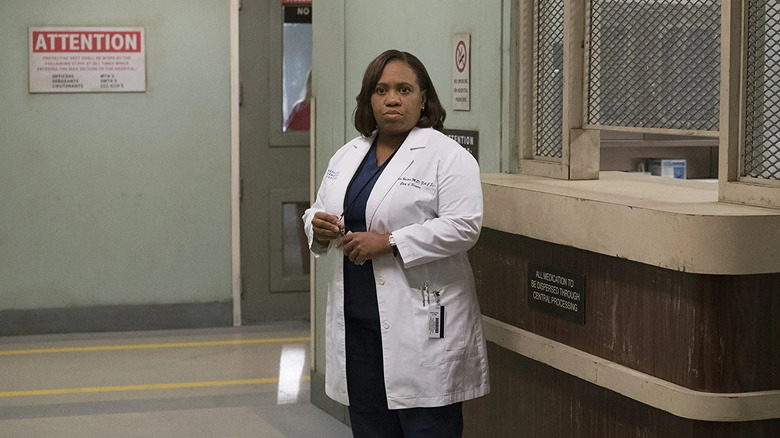 Doctor Bailey in a lab coat