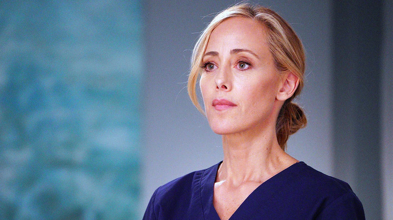 Teddy Altman scrubs looking up