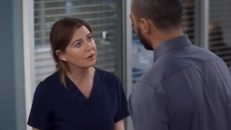 Meredith talking to Jackson