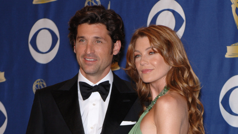 Patrick Dempsey and Ellen Pompeo pose together.