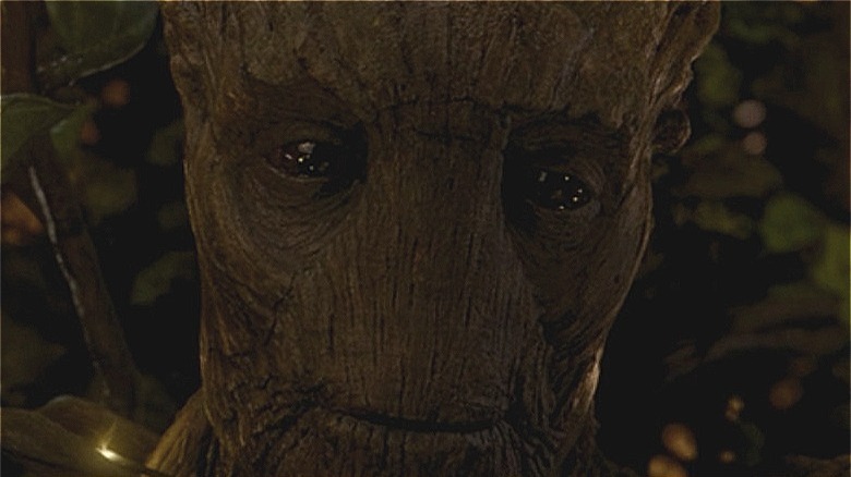 Groot's face