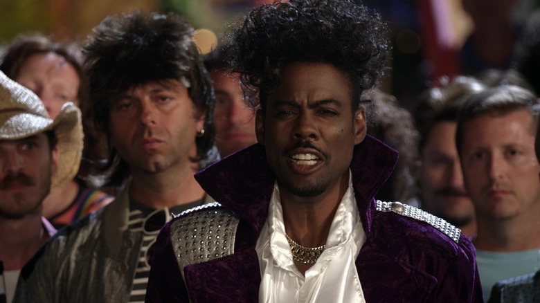 Chris Rock dressed as Prince