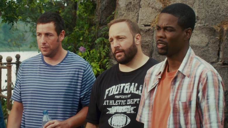 Adam Sandler, Kevin James, Chris Rock staring