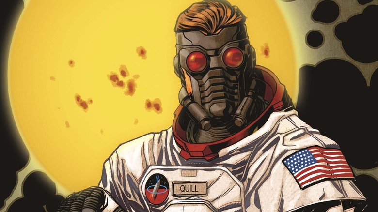 Peter Quill in an astronaut suit