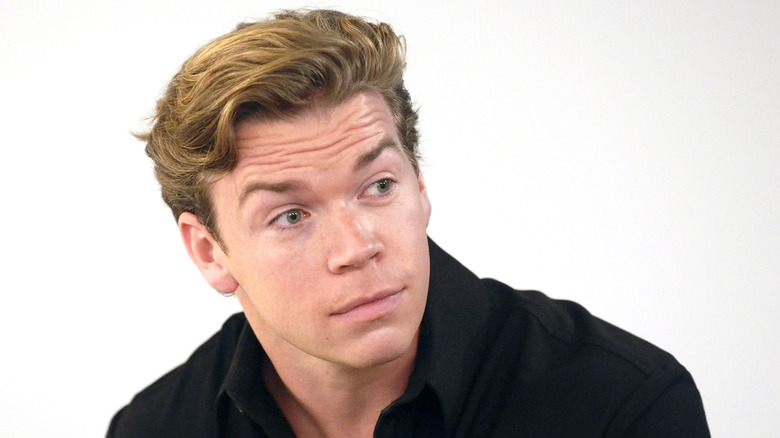 Will Poulter raising his eyebrows