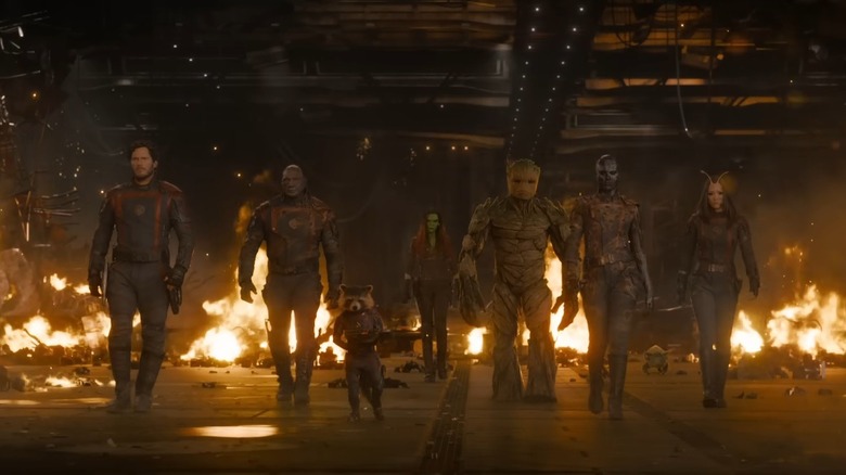 Guardians of the Galaxy walking