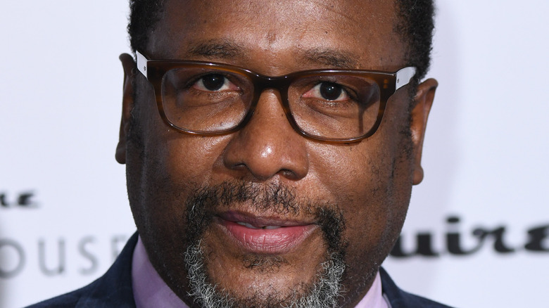 Wendell Pierce wears glasses