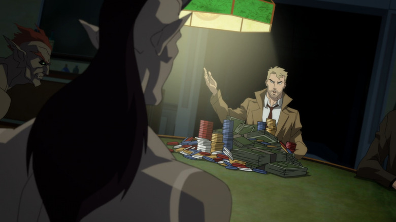 John Constantine plays cards with demons in Justice League Dark