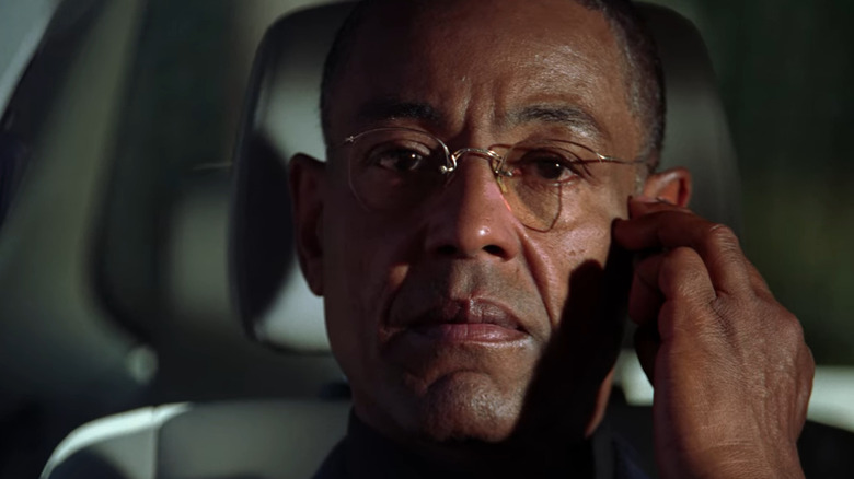 Gus Fring frowning