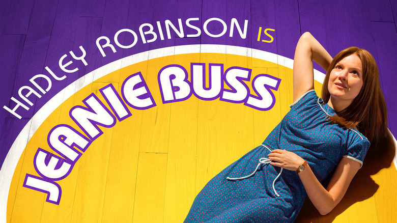 Hadley Robinson's Jeanie Buss "Winning Time" character poster