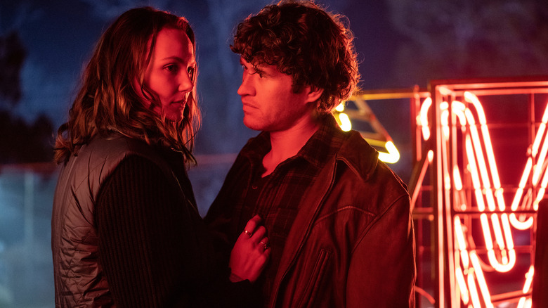 Andi Matichak and Rohan Campbell in "Halloween Ends"