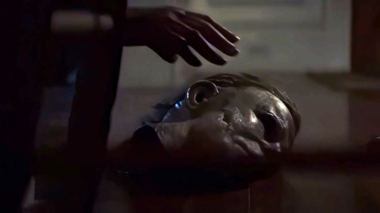 Michael Myers' mask on the floor