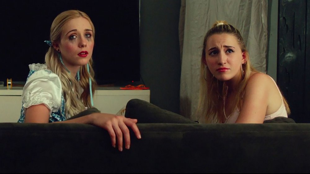 Two of the girls from Kevin Smith's Holidays short, "Halloween"