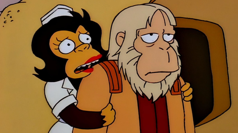 Dr. Zaius staring