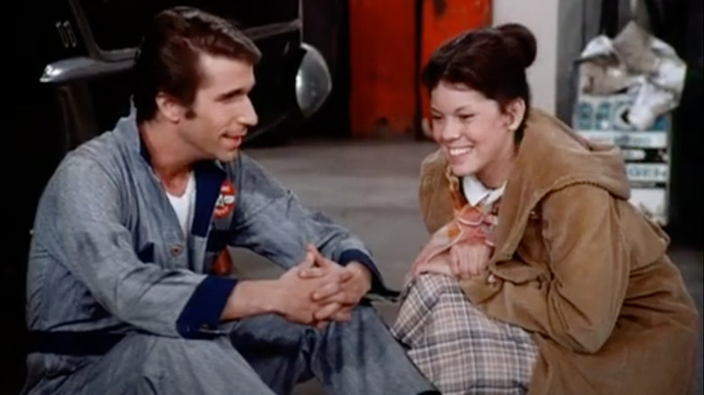 Fonzie and Joanie talking